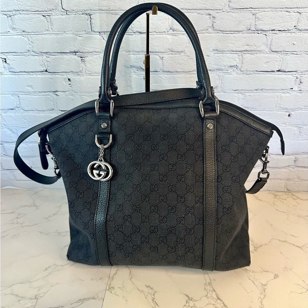 Gucci GG Nylon Large Charm Dome Bag